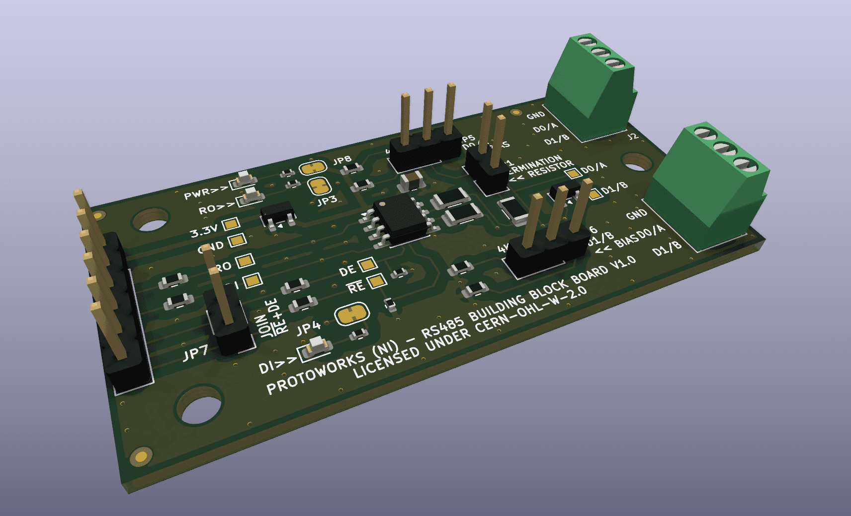 Simplified RS485 Breakout Board Placeholder