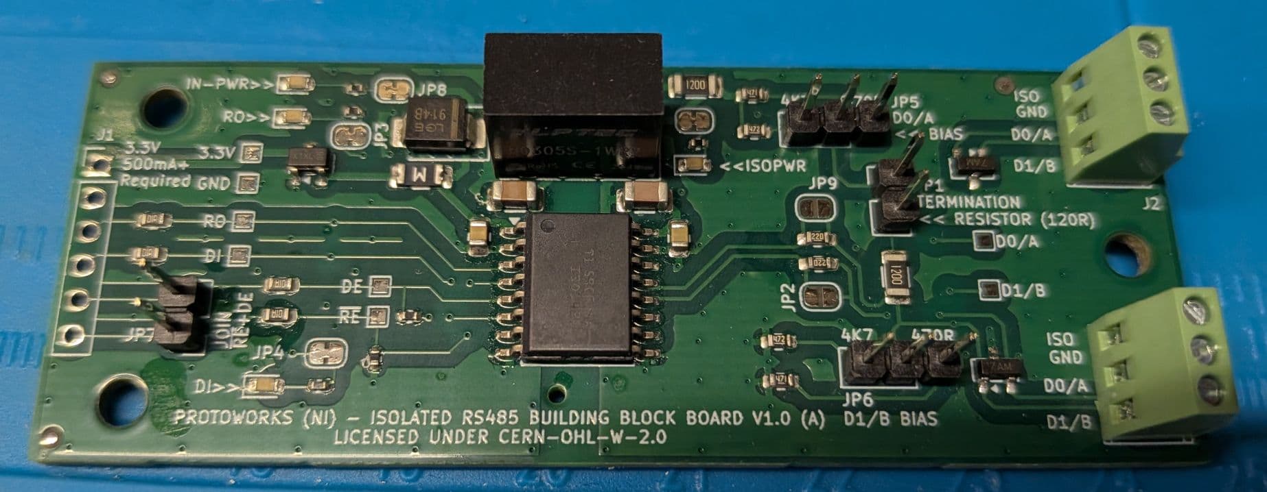 RS485 Isolated Breakout Board