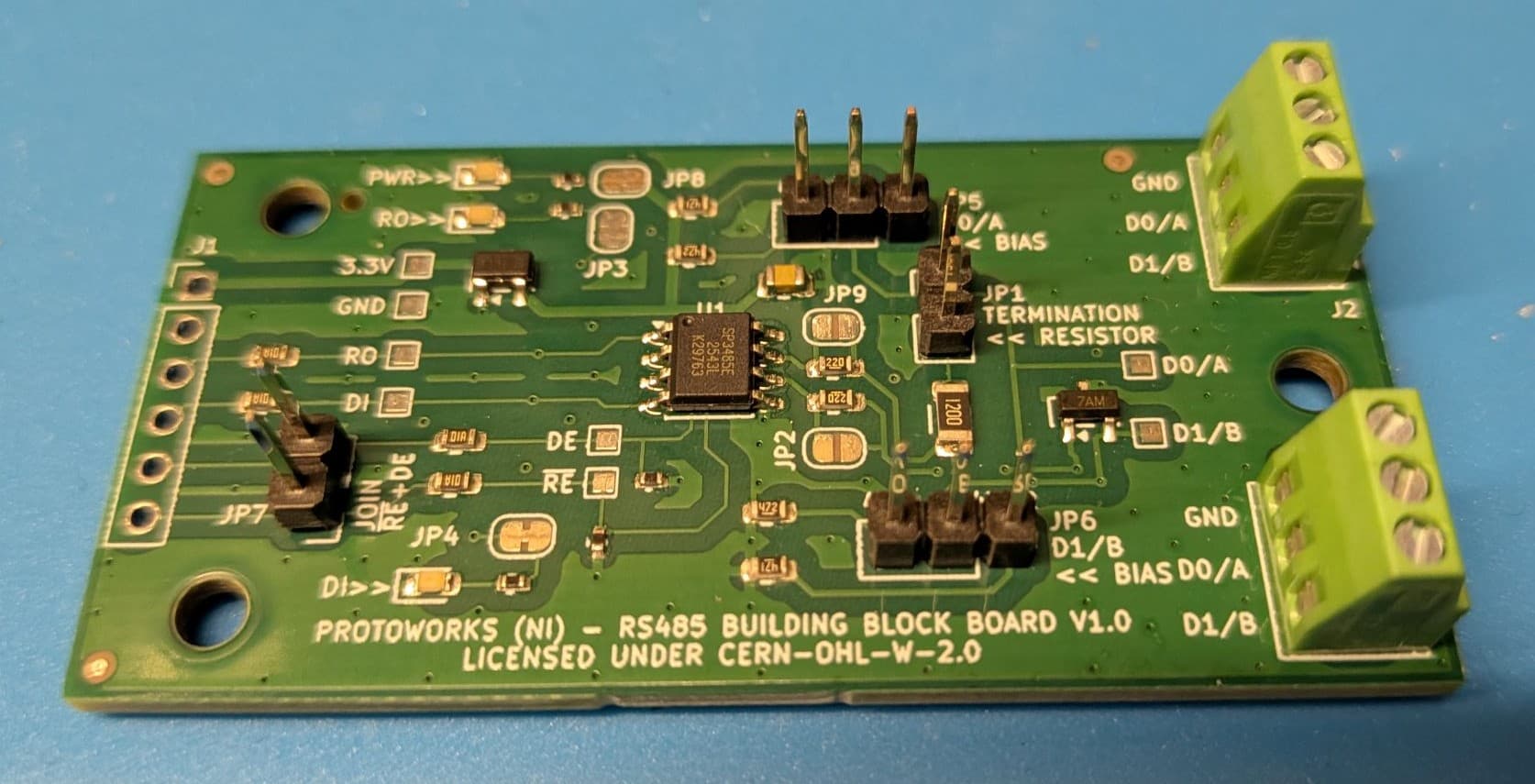 RS485 Non-Isolated Breakout Board